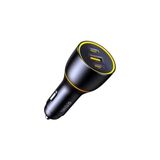 Asseds Store Superauto Araç Içi Şarjı, 3 Portlu Pd 170W Type-C To Type-C, Usb, Hızlı Şarj Çakmaklık Adaptörü, Siyah - 001-Renkli