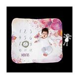 Asseds Store Tasarımlı Doğum Hediyesi Aylık Konsept Fotoğraf Battaniyesi 100X120 cm - 0 Siyah - --