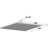 Asseds Store Tepe Duş Başlığı 29,5X19 cm KTD122 - 1 lt