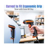 Asseds Store Tera D5100Y Barkod Okuyucu - USB Kablolu, 1d ve 2d Qr Kod Okuma, Tak ve Çalıştır, Ergonomik Tasarım, Anti-Şok Silikon, IP54 Toz ve Su Koruma, Çoklu Dil Destekli Barkod Tarayıcı - 0 - 3 Ay - --
