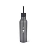 Asseds Store - Termal Şişe - 750ML - Koyu Gri Renk - Paslanmaz Çelik - Çift Katmanlı - 12 Saat 24 Saat Soğuk Tutar - Hava Geçirmez Vidalı Kapak Özelliği - Özel Silikon Conta Sayesinde Sızdırmaz Şişe - 0,25 L