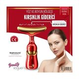 Asseds Store Titreşimli Yüz ve Boyun Kırışıklık Giderici Masaj Aleti - 3 Farklı Başlık, Titreşimli Cilt Sıkılaştırıcı, Boyun ve Gıdı Zayıflatıcı Etki, Kablosuz Cilt Güzelleştirme Cihazı - Option-1