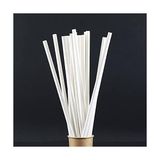 Asseds Store ve Janset Kağıt Pipet 100 Adet Beyaz Kağıt Pipet, Çap 6 mm 20 Cm, Pla/pe Içermez, Biyolojik Olarak Çözünebilir Tek Kullanımlık Pipet, Sağlam Kağıttan - Option-1 - 0 - Siyah