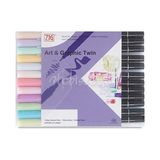 Asseds Store Zıg Art And Graphic Marker-Set, Pastellfarben, 12 Stück - -- - Option-1