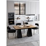 Assel Home Venera Lake Mdf Ayak Teddy Sandalye 80X120 Yemek Masası Mutfak Masası 4 Kişilik Masa Sandalye Takım