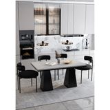 Assel Home Venera Lake Mdf Ayak Teddy Sandalye 80X140 Yemek Masası Mutfak Masası 4 Kişilik Masa Sandalye Takım