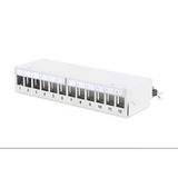 Assmann Açık Gri 12 Port Zırhlı Modüler Patch Panel
