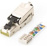 Assmann Digitus Zırhlı/shielded Saha Tipi RJ45 Konnektör Awg 22-27 10 Gbit Ethernet Poe+ Toz Koruma Kapaklı Kıvrım Koruyucusu