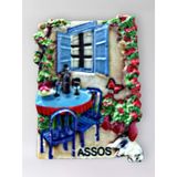 Assos Polyester Kabartmalı Magnet 5 X 6,5 Cm Dekoratif Hediyelik Buzdolabı Süsü (Kod:1698)