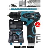 Assur 12V Çift Akü Şarjlı Matkap Tork ve 10mm Mandren ile Ergonomik Tasarım Sunar