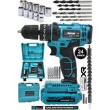 Assur 12V Metal Şanzıman Çift Akülü Şarjlı Darbeli Matkap Akülü Vidalama
