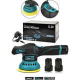 Assur 12V Orbital Polisaj Makinesi 450 W Güçlü Cila Pasta Parlatma 3600 Devir/dk 6 Kademeli