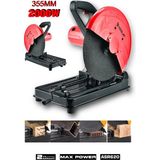 Assur 2000W Bakır Sargılı Metal Şanzıman 355 Mm Profil Metal Kesme Makinesi Kırmızı