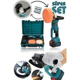 Assur 21V 2.0Ah Kömürsüz Profesyonel 125mm Şarjlı Taşlama & Polisaj Makinesi 150mm Set