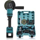 Assur 21V Çift Akülü Şarjlı 125Mm Avuç Taşlama & Testere Başlık Set