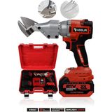 Assur 21V Kömürsüz Motor Akülü Sac Makası Seti Çift Akülü Çantalı- 42 W Güçle Metal Kesim Kapasitesi 2mm