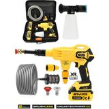 Assur 21V Kömürsüz Motor Yüksek Basınçlı Akülü Oto Araba Yıkama Makinesi Şarjlı