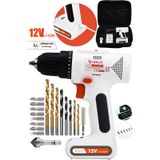 Assur ASR001 12V Usb Şarjlı Matkap Vidalama Dahili Batarya Beyaz