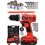 Assur ASR036 12V Çift Akülü Şarjlı Vidalama Kırmızı
