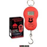 Assur ASR8063 Dijital El Terazisi Kantarı 50 kg 4 Ayrı Birim Hassas Ölçüm Fonksiyonu ile Taşınabilir Kullanım - Kırmızı