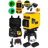 ASSUR PLUS ASSUR 360° 12 Köşe Otomatik Hizalamalı Yeşil Çizgili Su Terazili Lazer Metre Hizalama