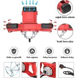 Assur Profesyonel 1800W Devir Ayarlı Elektrikli Alçı Boya Ve Harç Karıştırıcı Mikser