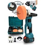 Assur Profesyonel 21V Çift Akü 125 Mm Taşlama & 150 Mm Polisaj Makinesi Set