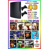 AST Ps3 Slim 500 GB Oyun Konsolu 2 Kol ile 40 Oyun Sunan Eğlenceli Deneyim
