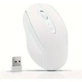 Astakos 🖱️ 1200 Dpı Şarjlı Bluetooth + 2.4ghz Kablosuz Mouse | Type-C Girişli, Sessiz, Siyah Wireless - Beyaz