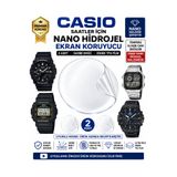Astakos Casio Uyumlu DW-5600BB-1 Nano Hidrojel Darbe Emici 2 Adet Ekran Koruyucu TPU Film