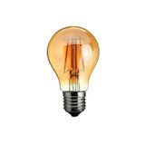 Astakos Rustik 4.5w A60 Led Filament Ampul Bal Cam E27 Sarı Işık Dekoratif Vintage Aydınlatma Kırılmaz Gövde