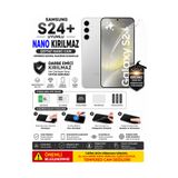 Astakos Samsung Galaxy S24 plus Uyumlu Nano Hidrojel Kırılmaz Ekran Koruyucu Darbe Emici Tam Kaplama
