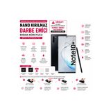 Astakos Samsung Uyumlu Galaxy Note 10 Plus Nano Kırılmaz Darbe Emici Cam Ekran Koruyucu Şeffaf Tpu Film