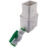 ASTAMOTOR Yağmur Suyu Toplama Sistemi, Oluk Downspout Saptırıcı Kiti Yağmur Namlusu Yönlendirme Kiti Kapatma Vanalı 2'' x 3'' Standart Oluk İniş Borusu Yağmur Suyu Yakalama Sistemi için Uygun