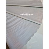 Astarlı kaymaz sedefli düz çizgili kendinden desenli silinebilen pvc yuvarlak muşamba masa örtüsü Gri 140 x 140