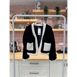 Astarlı Peluş Crop Ceket - 001 Siyah - 02