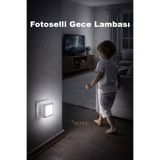 ASTEC Fotoselli Gece Lambası 1 Watt Tak Çalıştır Sensörlü Beyaz Renk