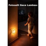 ASTEC Fotoselli Gece Lambası 1 Watt Tak Çalıştır Sensörlü Sarı Renk