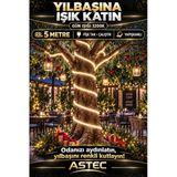 Astec Tak Çalıştır 5 Metre Yapışkanlı Gün Işığı Şerit Led Yılbaşı Ağacı Süsü Ve Dekoratif Ev Aydınlatması Fişe 220V Gün Işığı