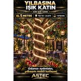 ASTEC Tak Çalıştır 5 Metre Yapışkanlı Gün Işığı Şerit LED Yılbaşı Ağacı Süsü ve Dekoratif Ev Aydınlatması Fişe 220V