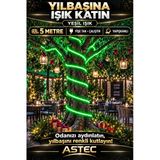 Astec Tak Çalıştır 5 Metre Yapışkanlı Yeşil Şerit Led Yılbaşı Ağacı Süsü Ve Dekoratif Ev Aydınlatması Fişe 220V Yeşil