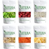 Aster 6x100 gr Çilek + Mango + Ananas + Muz + Kivi + Hindistan Cevizi Meyve Kurusu