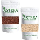 Astera 250 gr Kırmızı Kinoa Tohumu + 250 gr Beyaz Kinoa Tohumu