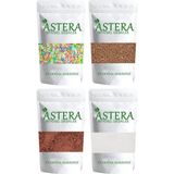 Astera 4 x 50 gr Pasta Seti ( Pasta Süsü Renkli - Ham Kakao Toz - Pasta Süsü Kakaolu - Pudra Şekeri ) - 200 gr