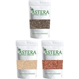 ASTERA 500 gr Chia Tohumu 500 gr Kinoa Tohumu 500 gr Keten Tohumu