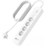 Astera Belkin, 4'lü, Pd Hızlı Şarjlı, Çoklu Priz, 525J, Usb-C, Usb-A, 2m Kablo