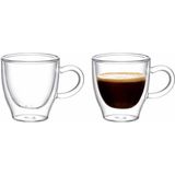 Astera Madame Coco Lapelisse 2-Li Çift Camlı Bardak - 70ML - Şeffaf