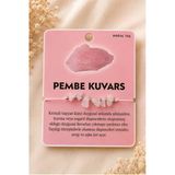 Asterdora Pembe Kuvars Taşlı İpli Bileklik