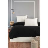 Asteria %100 Pamuklu Yıkamalı Çift Kişilik Nevresim Takımı 200*220 Astrck - Siyah - Beyaz