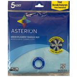 Asterion Mikrofilament Temizlik Bezi Mavi 5'li Paket
